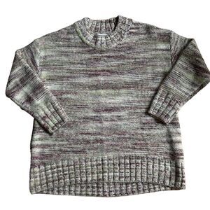 OLD NAVY Women’s Multicolor Crew Neck Oversized Long Sleeve Pullover Sweater M